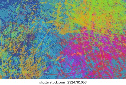Abstract grunge texture multicolor background vector