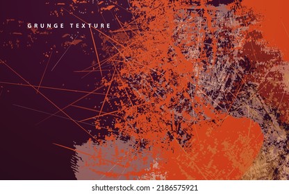 Abstract grunge texture orange color background vector
