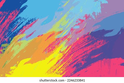 Abstract grunge texture paintbrush background vector