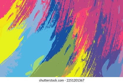Abstract grunge texture paintbrush background vector