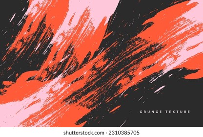 Abstract grunge texture paintbrush background vector
