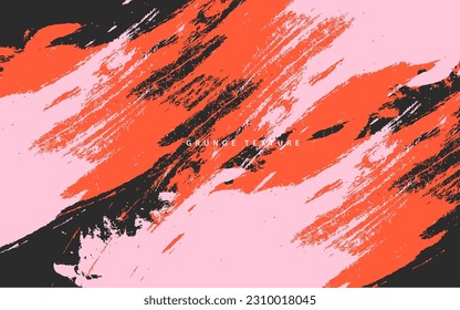 Abstract grunge texture paintbrush banner background vector