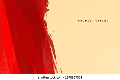 Abstract grunge texture red color background vector