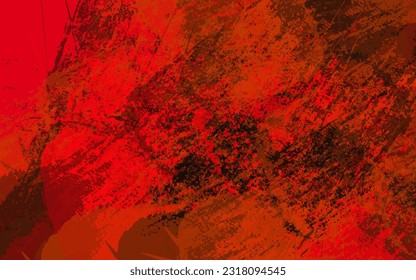 Abstract grunge texture red color background vector