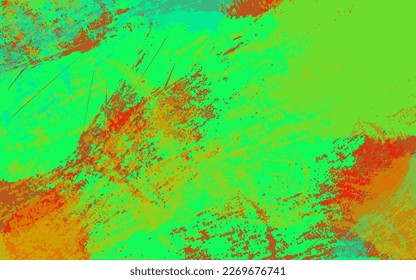 Abstract grunge texture red and green color background vector