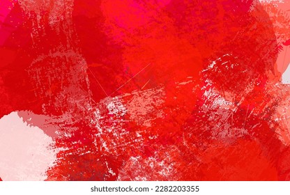 Abstract grunge texture red and white color background vector