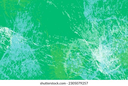 Abstract grunge texture splash paint green background