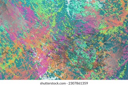 Abstract grunge texture splash paint background vector