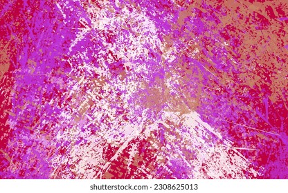 Resumen textura gruesa salpicadura pintura color magenta fondo vectorial