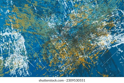 Abstract grunge texture splash paint background vector
