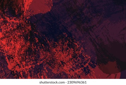 Resumen de la textura gruesa salpicadura pintura fondo negro y rojo