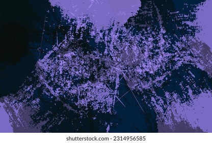 Abstract grunge texture splash paint purple background vector