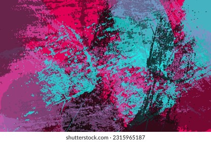 Abstract grunge texture splash paint background vector