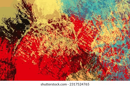 Abstract grunge texture splash paint background vector