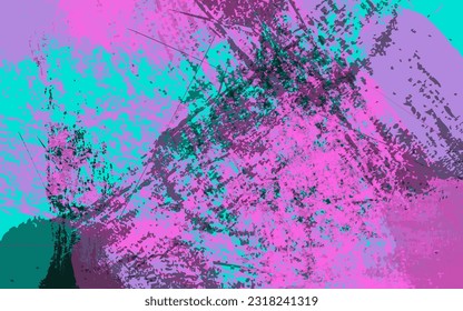 Abstract grunge texture splash paint background vector