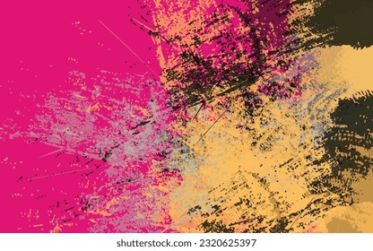 Abstract grunge texture splash paint background vector