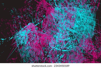 Abstrakte farbige Grunge, Textur, Splash-Hintergrund, Vektorgrafik