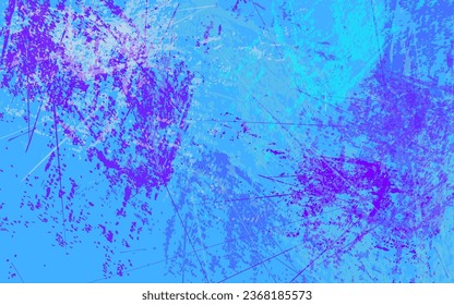 Abstract grunge texture splash paint blue color background vector