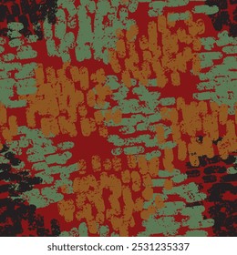 Abstract grunge texture stylized seamless pattern rapport vector