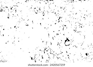 Fondo del vector de textura gruesa abstracta. Fondo de textura gris con grietas, escúpulas, manchas. Efecto de superposición de cosecha