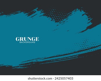 Abstract grunge texture vintage black and blue background design vector