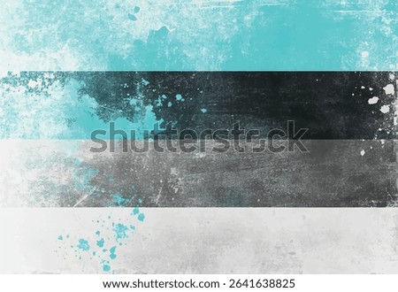 Abstract grunge textured background with horizontal bands of colors and splatter elements design for creative projects