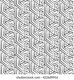 Abstract grunge textured rough striped motif. Seamless pattern.