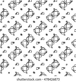 Abstract grunge textured rough striped motif. Seamless pattern.
