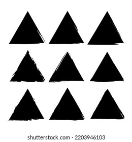 Abstract grunge triangles. Grunge texture. Vector illustration. stock image.