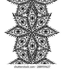 Abstract grunge tribal seamless pattern, design element. Can be used for invitations, greeting cards, scrapbooking, print, gift wrap, manufacturing