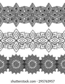 Abstract grunge tribal seamless patterns, design elements. Can be used for invitations, greeting cards, scrapbooking, print, gift wrap, manufacturing