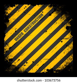 Abstract grunge. under construction texture background. vector illustration