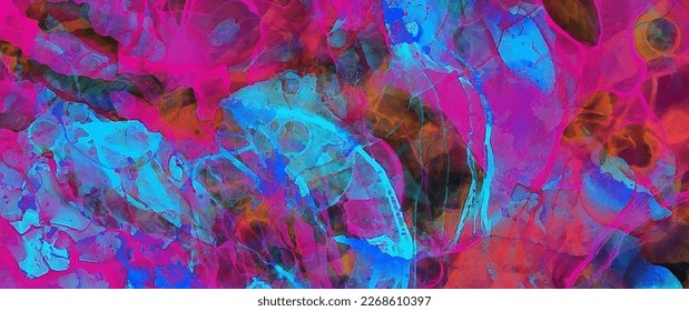 Abstract grunge vector background with bright colors splashes for cover design, poster, cover, banner, flyer, cards and design interior. Multicolor ink futuristic texture illustration. Color smoke.