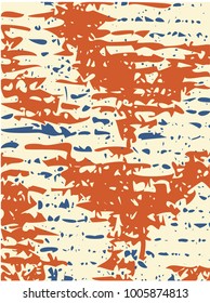 Abstract grunge vector background. Color composition of irregular overlapping graphic elements.