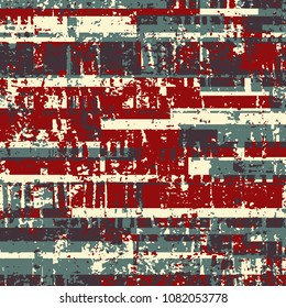Abstract grunge vector background. Color composition of irregular overlapping graphic elements.