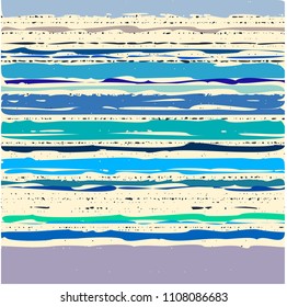 Abstract grunge vector background. Color squared raster composition of irregular overlapping graphic elements.