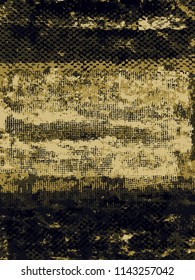 Abstract grunge vector background. Color raster composition of irregular handcrafted graphic elements.