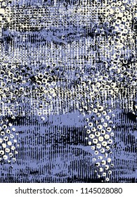 Abstract grunge vector background. Color raster composition of handmade graphic elements.