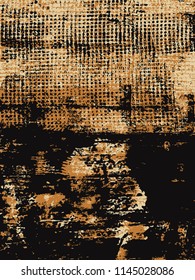 Abstract grunge vector background. Color raster composition of handmade graphic elements.