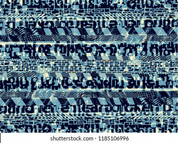 Abstract grunge vector background. Color  composition of irregular overlapping graphic elements.