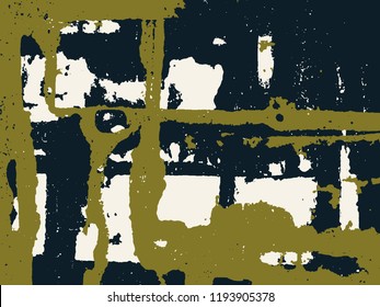 Resumo do vetor grunge. Composição de cor de elementos gráficos sobrepostos irregulares.