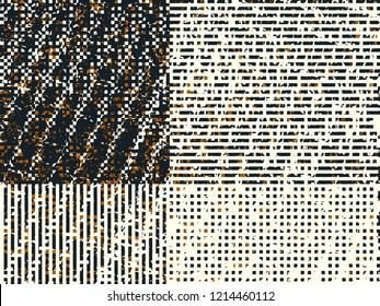Abstract grunge vector background. Color  composition of irregular overlapping graphic elements.