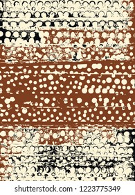 Abstract grunge vector background. Color handmade  composition of irregular graphic elements.