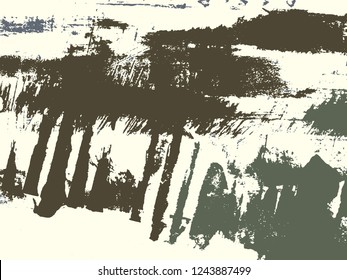 Abstract grunge vector background. Color handmade composition of irregular graphic shapes.