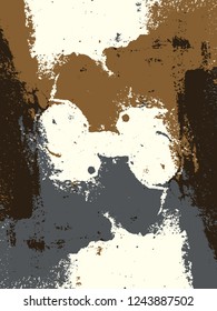 Abstract grunge vector background. Color handmade composition of irregular graphic shapes.