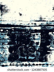 Abstract grunge vector background. Color handmade composition of irregular graphic shapes.
