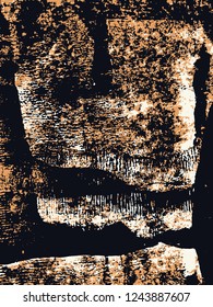 Abstract grunge vector background. Color handmade composition of irregular graphic shapes.