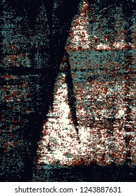 Abstract grunge vector background. Color handmade composition of irregular graphic shapes.