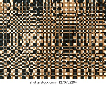Abstract grunge vector background. Color composition of overlapping irregular graphic elements.