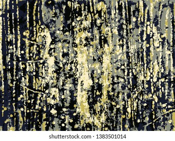 Abstract grunge vector background. Color composition of irregular overlapping graphic elements.